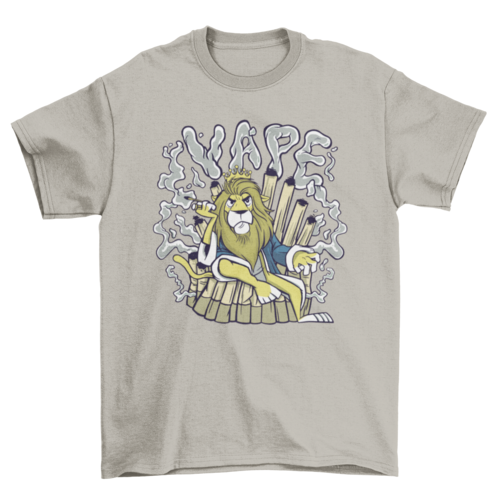 Vape Lion T-shirt Design